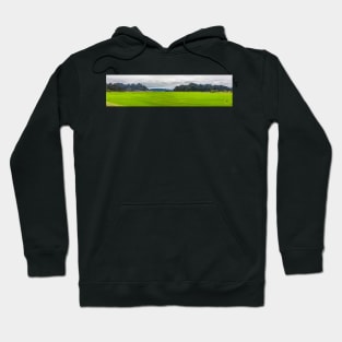 Panorama of green rice fields and Phong Nha city Hoodie